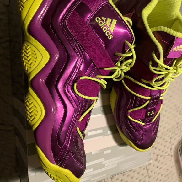 Adidas top ten 2000 L.A. lakers colors size 13 mens *EUC* - Picture 2 of 7